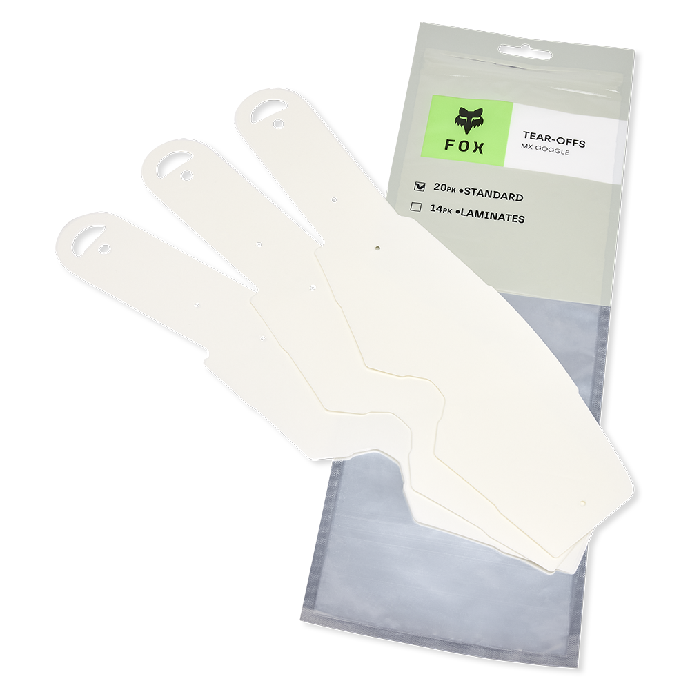 ***MULTI-PACK***MX24-MX26 Fox Main/Airspace Tear Offs - Standard ( 2Packs of 20)