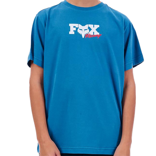 Fox Checkered Boys Ss Tee (Banaff Blue)