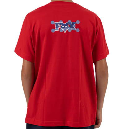 Fox Ride Hard Youth Ss Tee (Red)