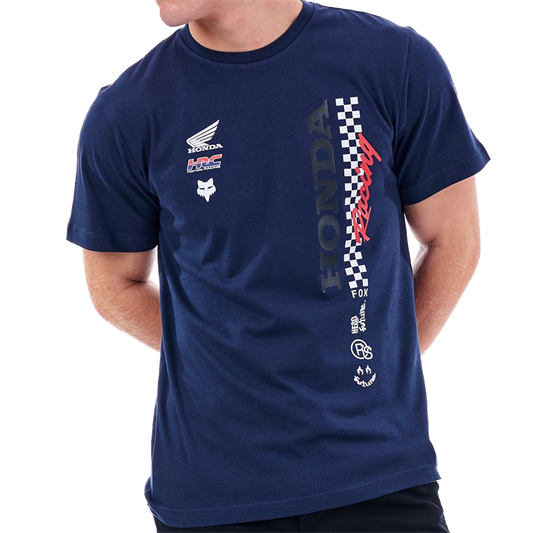 Fox Honda Checkered Boys Ss Tee (Summit Navy)