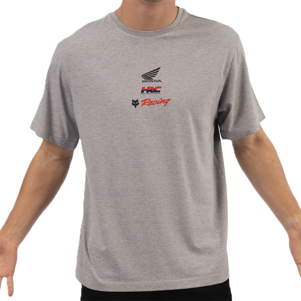 Fox Honda Checker Over Sized Ss Tee (Light Grey)