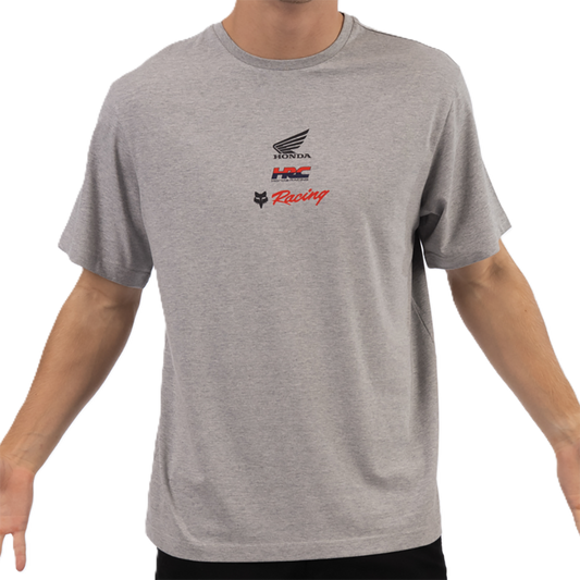 Fox Honda Checker Over Sized Ss Tee (Light Grey)