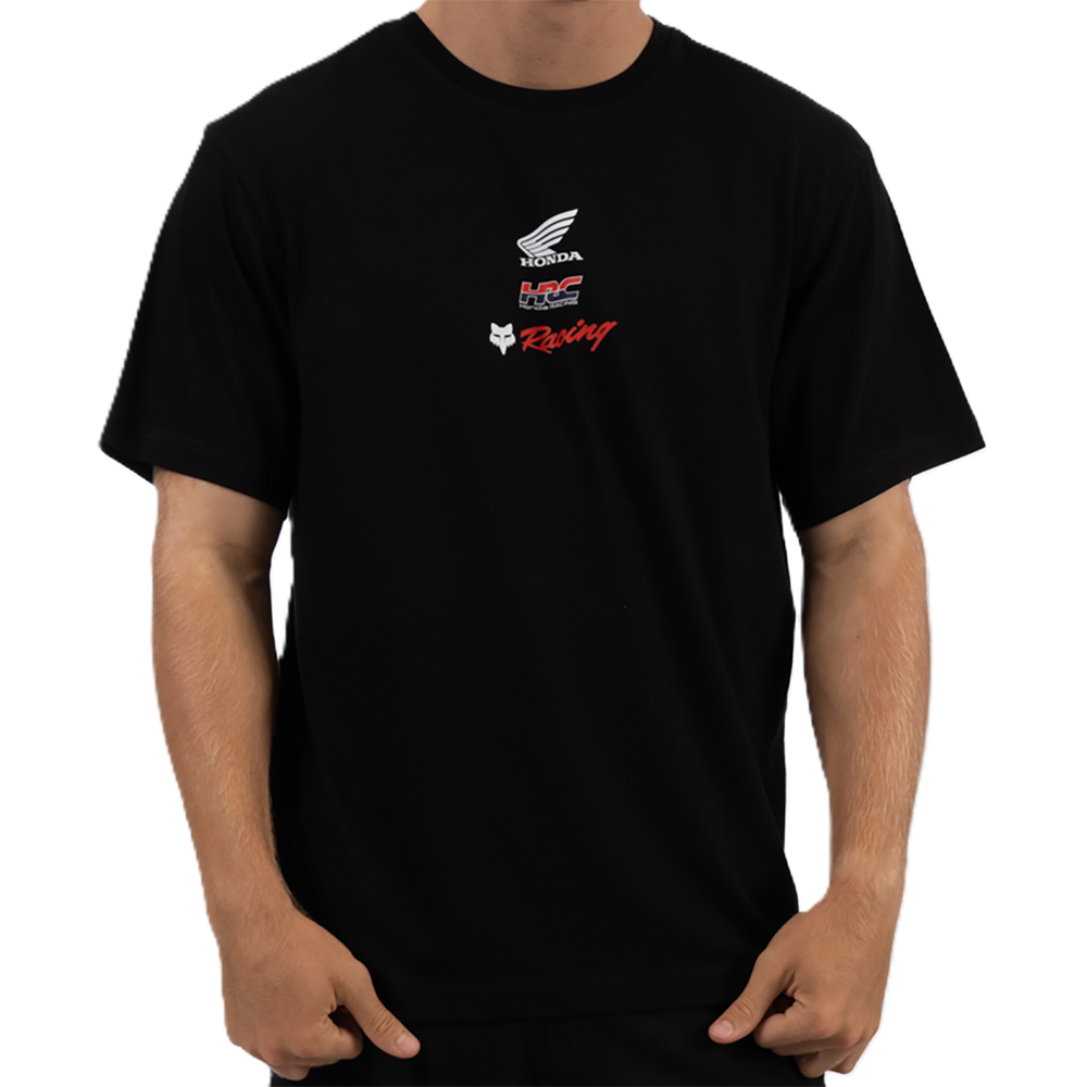 Fox Honda Checker Over Sized Ss Tee (Black)