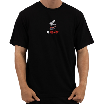 Fox Honda Checker Over Sized Ss Tee (Black)
