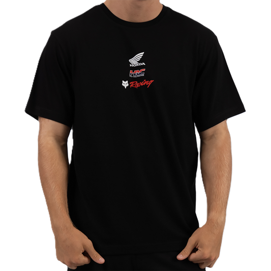 Fox Honda Checker Over Sized Ss Tee (Black)