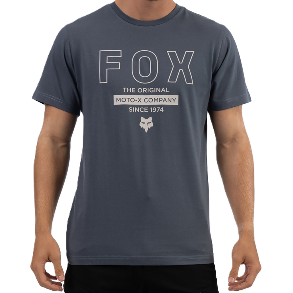Fox Outline Ss Tee (Granite Grey)