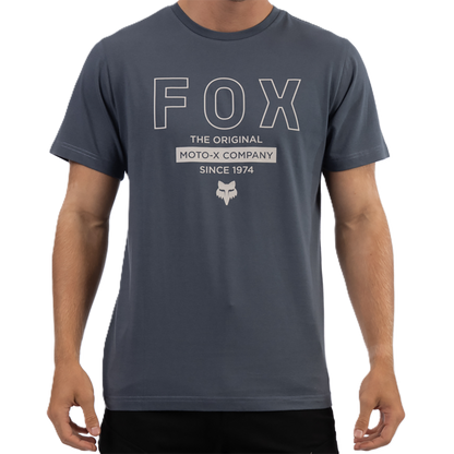 Fox Outline Ss Tee (Granite Grey)