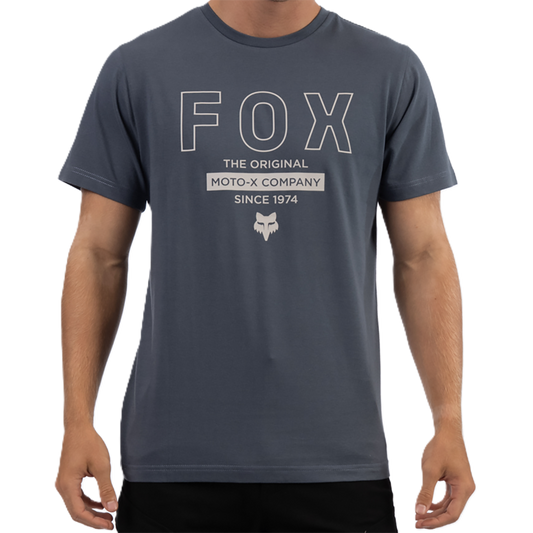 Fox Outline Ss Tee (Granite Grey)
