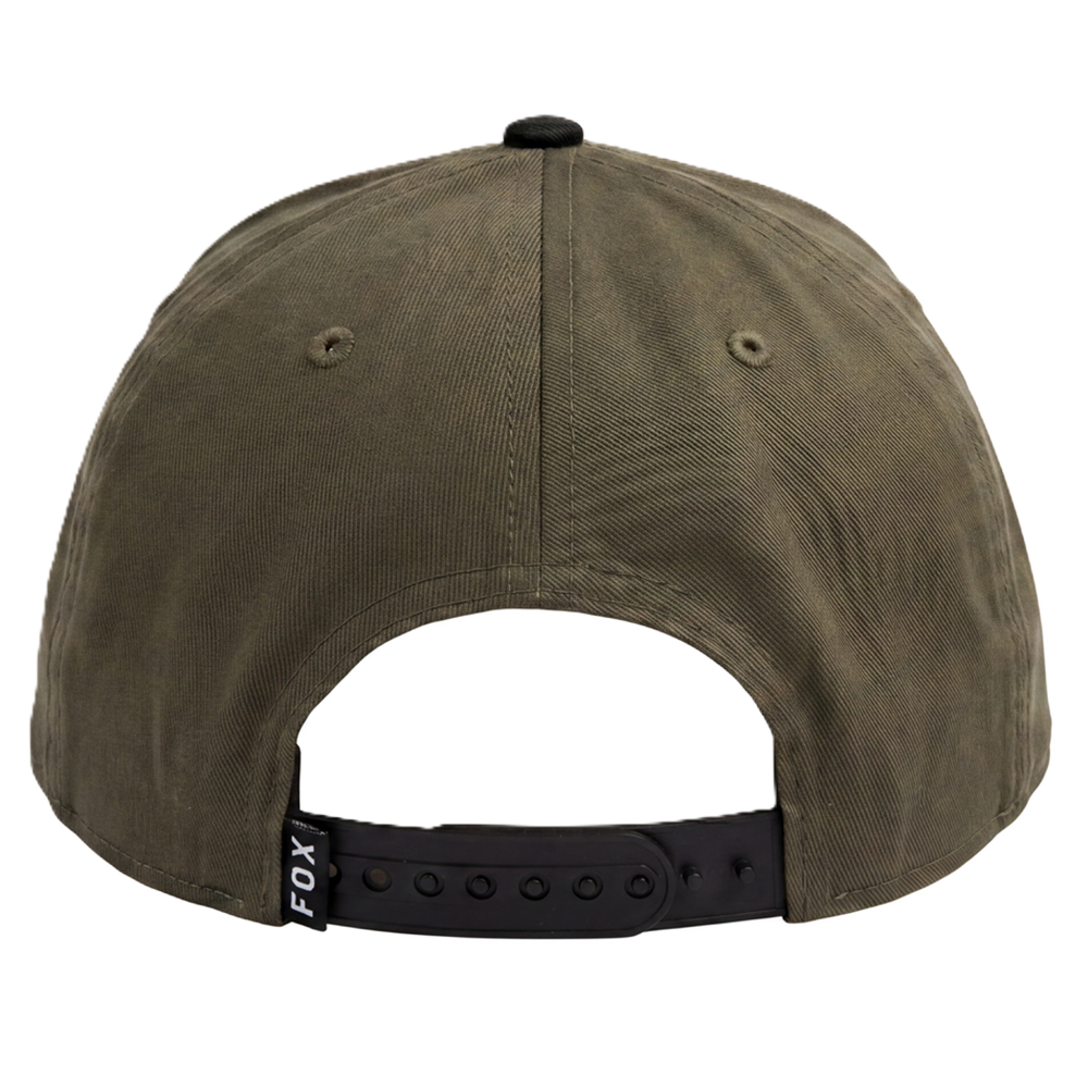 Fox Head Snapback Cap (Olive Green)