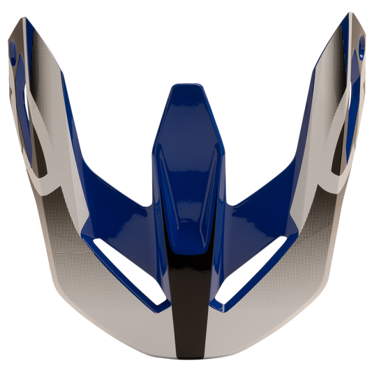 Fox V1 Leed Helmet Visor/Peak Gloss (Blue/White)