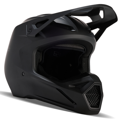 Fox V1 Youth Solid Helmet - DOT/ECE (Matt Black)