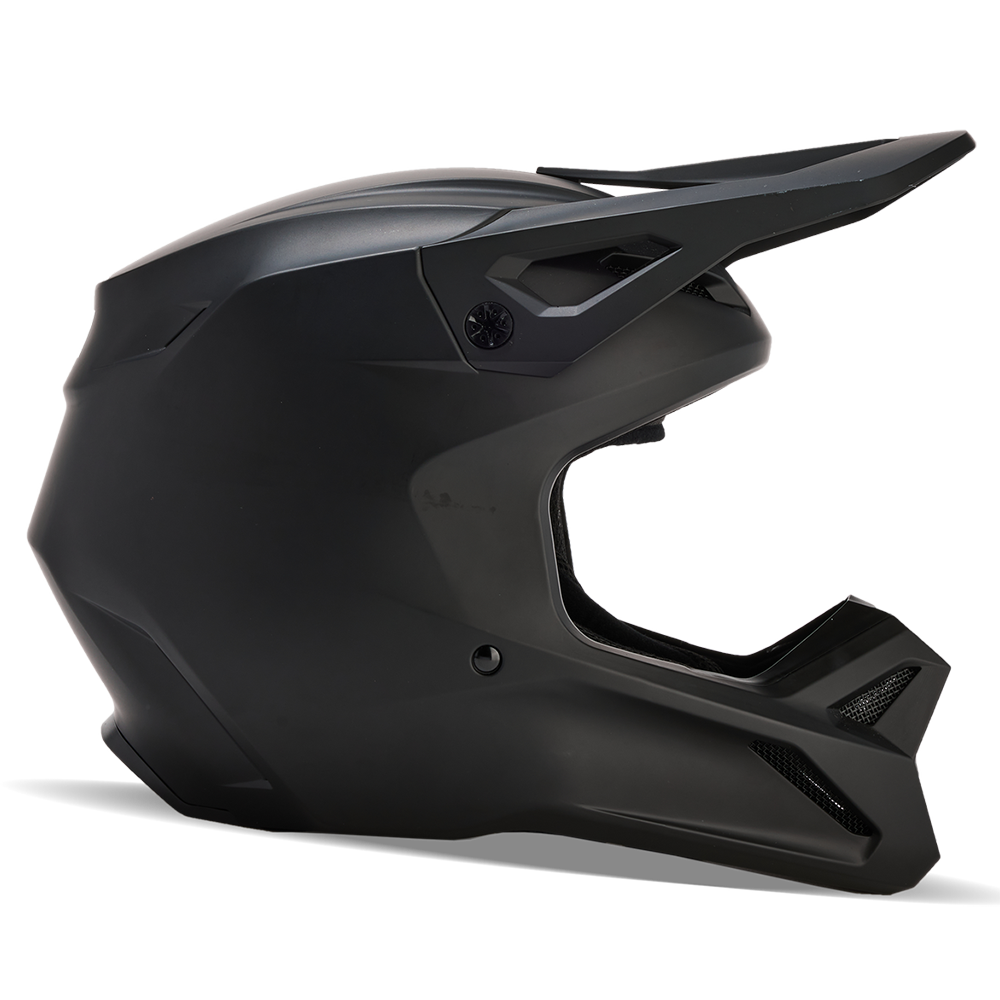 Fox V1 Youth Solid Helmet - DOT/ECE (Matt Black)