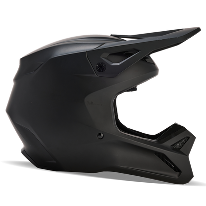 Fox V1 Youth Solid Helmet - DOT/ECE (Matt Black)