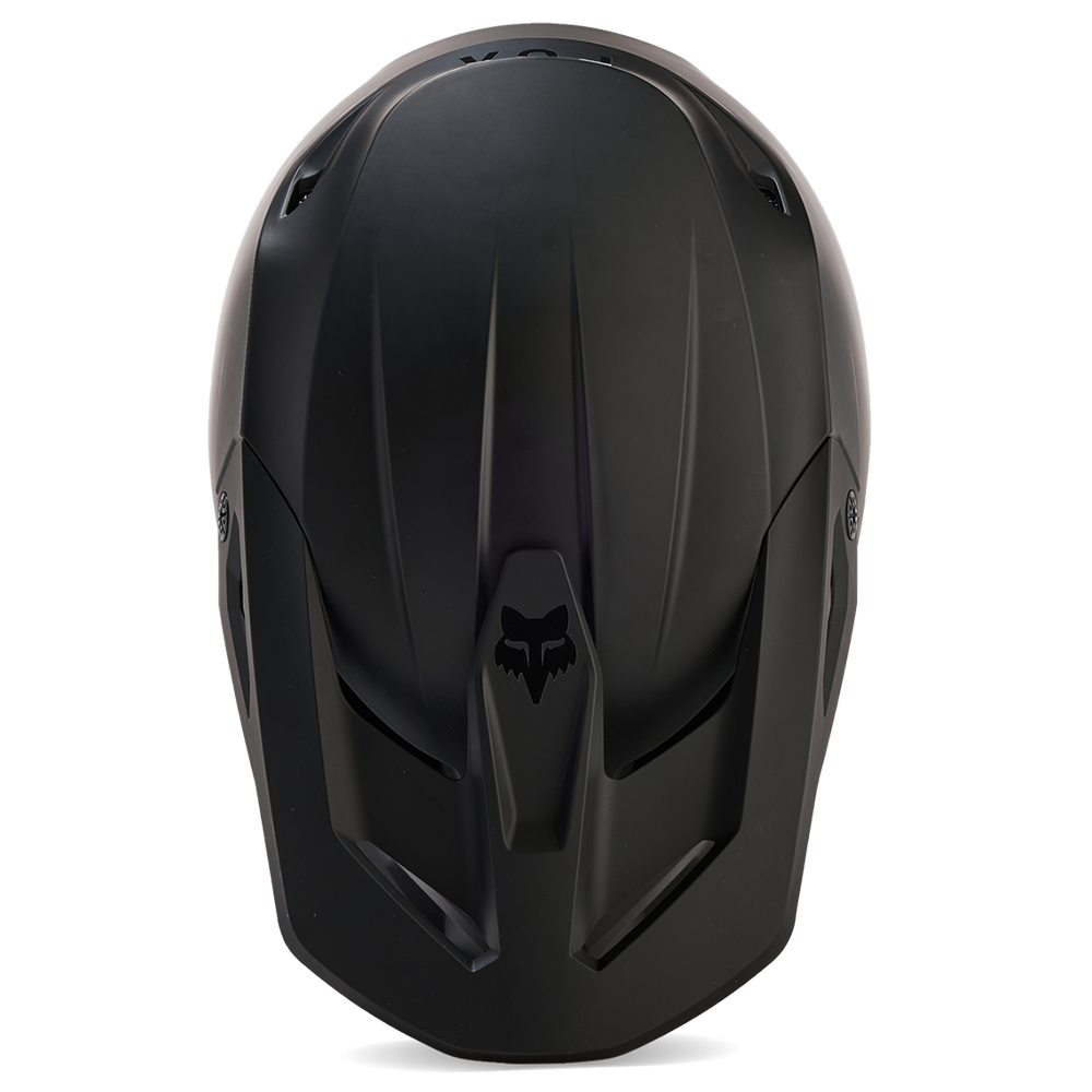 Fox V1 Youth Solid Helmet - DOT/ECE (Matt Black)