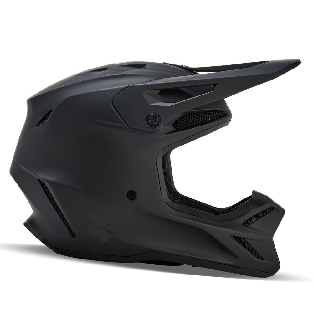Fox V3 Solid Helmet - (Matt Black)
