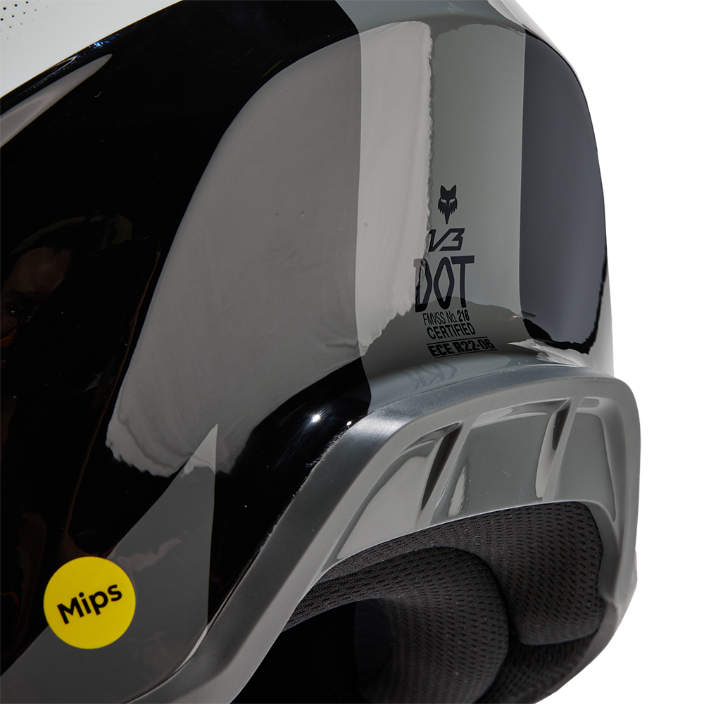 Fox V3 Revise Helmet (Black/Grey)