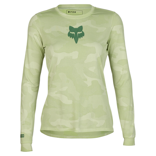 Fox Women's Ranger TruDri LS MTB Jersey (Cactus Green)