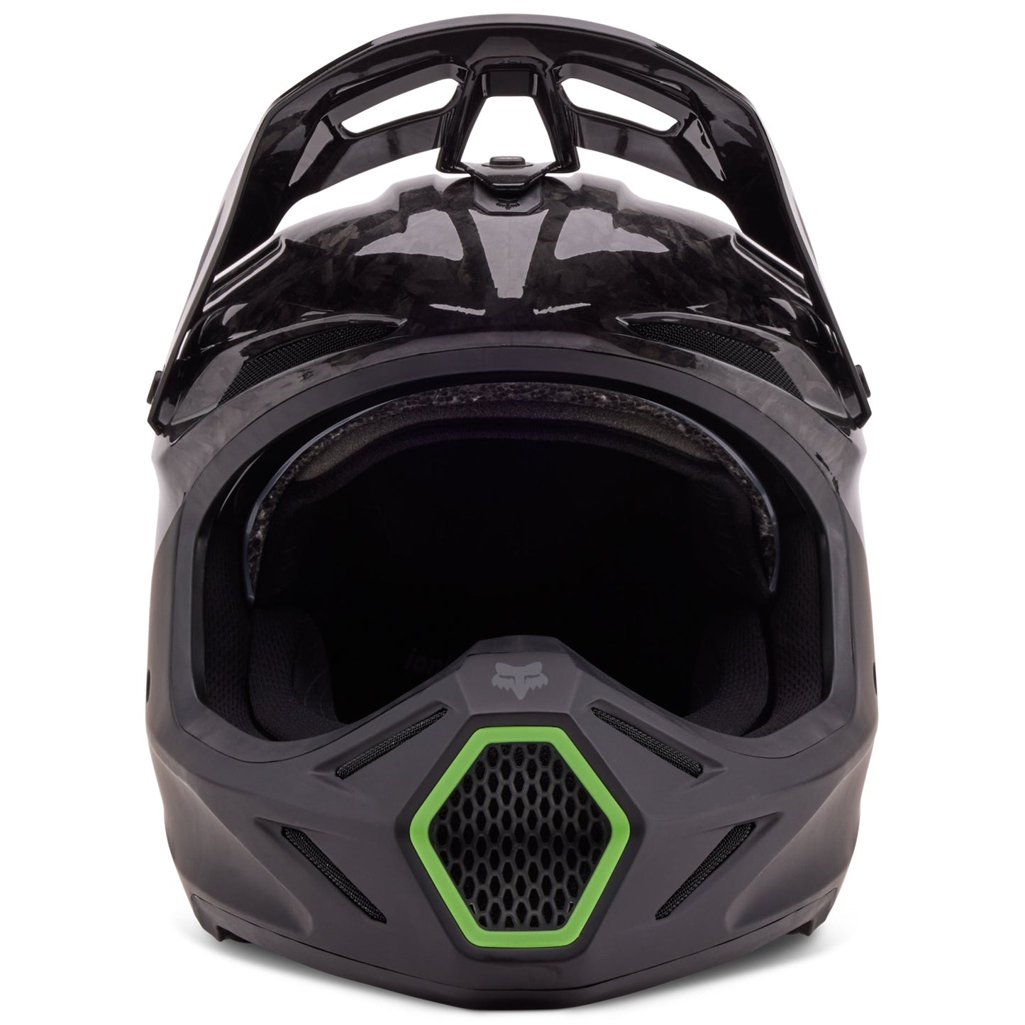 Fox V3 RS 50th LE Helmet + Vue 50th LE Goggles - Spark Injected Lens (Black/Fluo Green)