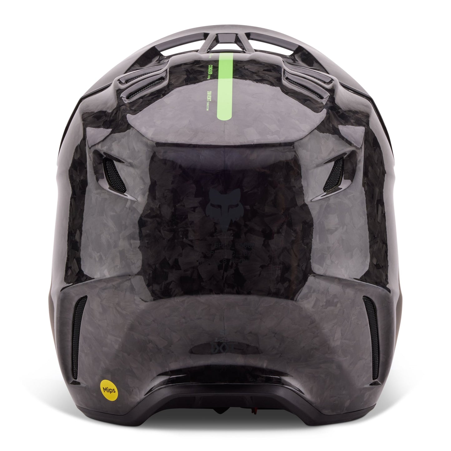 Fox V3 RS 50th LE Helmet + Vue 50th LE Goggles - Spark Injected Lens (Black/Fluo Green)