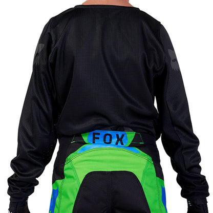 Fox Youth 180 Blackout Jersey (Black/Black)