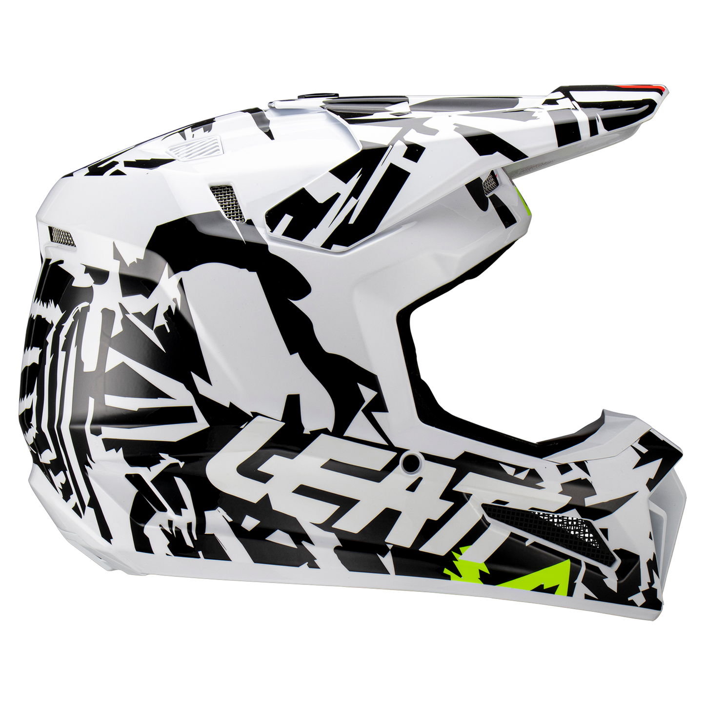 Leatt Moto 3.5 Helmet and 4.5 Goggles (Zebra)