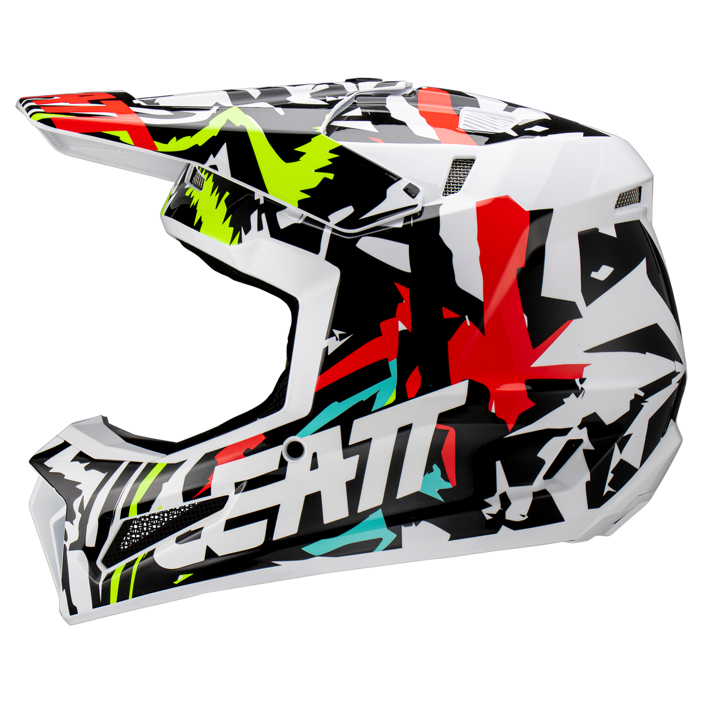 Leatt Moto 3.5 Helmet and 4.5 Goggles (Zebra)