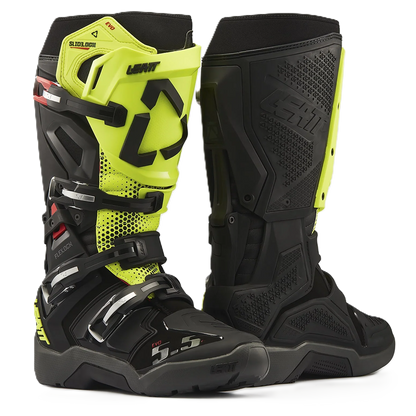 Leatt 5.5 Flexlock EVO Enduro Boots (Black Neon Yellow)