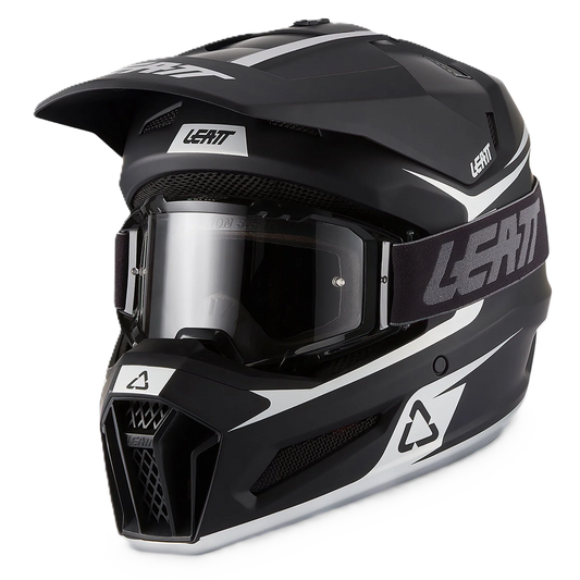 Leatt Moto 3.5 Helmet and 3.5 Goggles (Black V27)