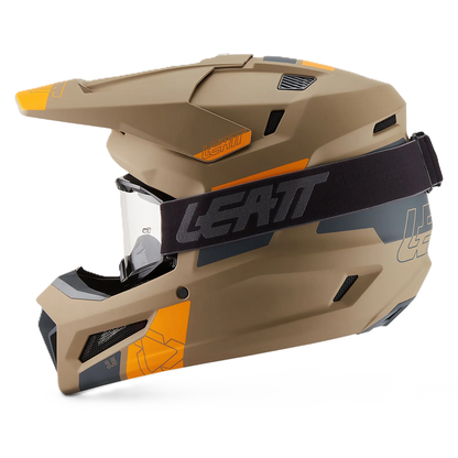 Leatt Moto 3.5 Helmet and 3.5 Goggles (Khaki Brown V27)
