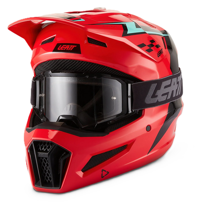 Leatt Moto 3.5 Helmet and 3.5 Goggles (Red V27)