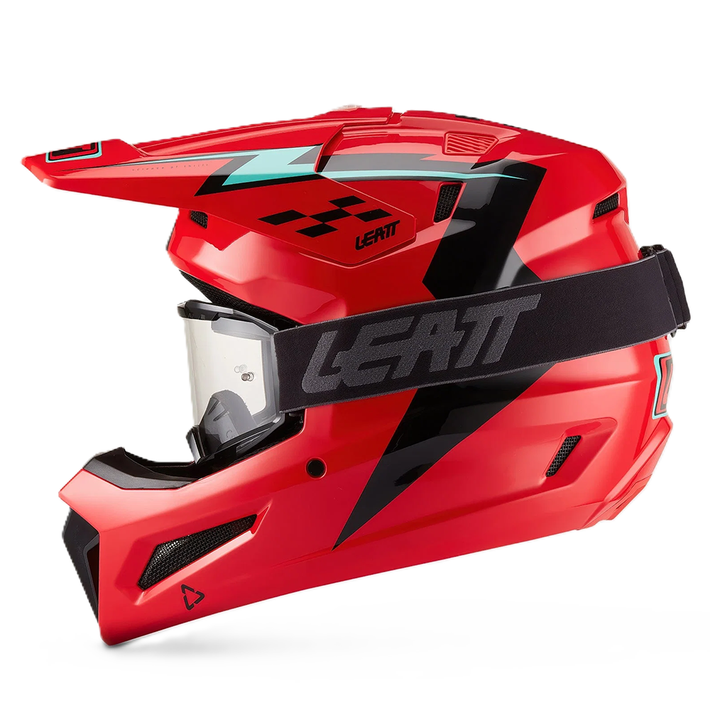 Leatt Moto 3.5 Helmet and 3.5 Goggles (Red V27)
