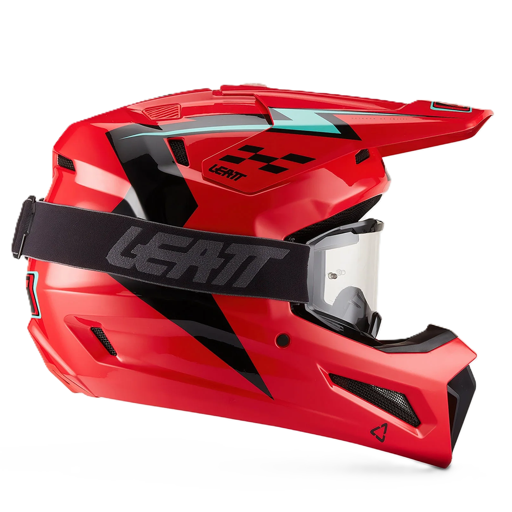 Leatt Moto 3.5 Helmet and 3.5 Goggles (Red V27)