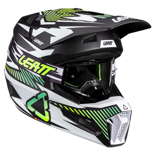 Leatt Moto 3.5 Helmet and 3.5 Goggles (Teal V26) Matt