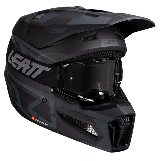 Leatt Moto 3.5 Helmet and 3.5 Goggles (Stealth)
