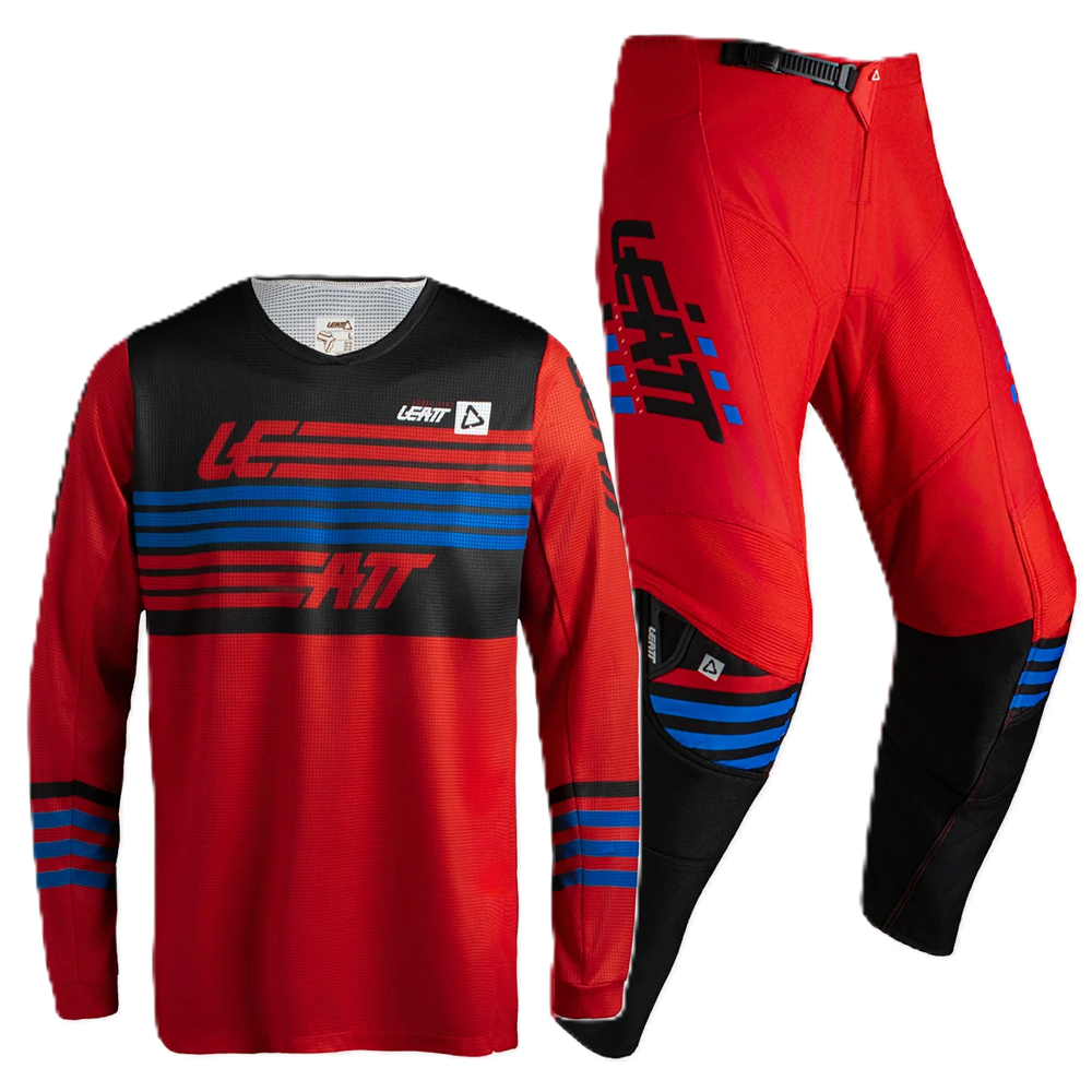 Leatt Youth Ride 3.5 Combo (Stripes Red V27)