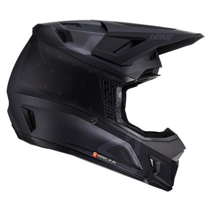 Leatt Moto 7.5 Helmet and 4.5 Goggles ( Matt Black )