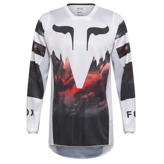 Fox 180 Kairos Jersey (White Flo Red)