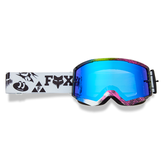 Fox Main Image Cosmo Goggles - Spark Mirror Lens (White Black)
