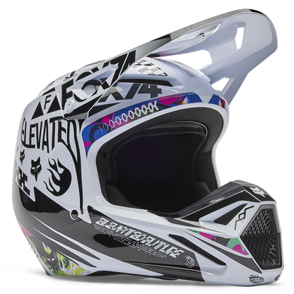 Fox V1 Cosmo Helmet - (White Black)