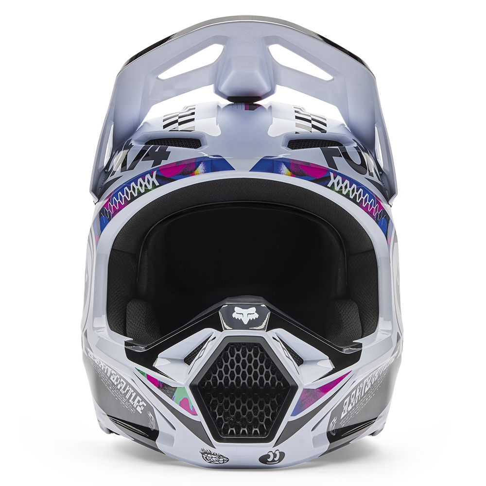 Fox V1 Cosmo Helmet - (White Black)