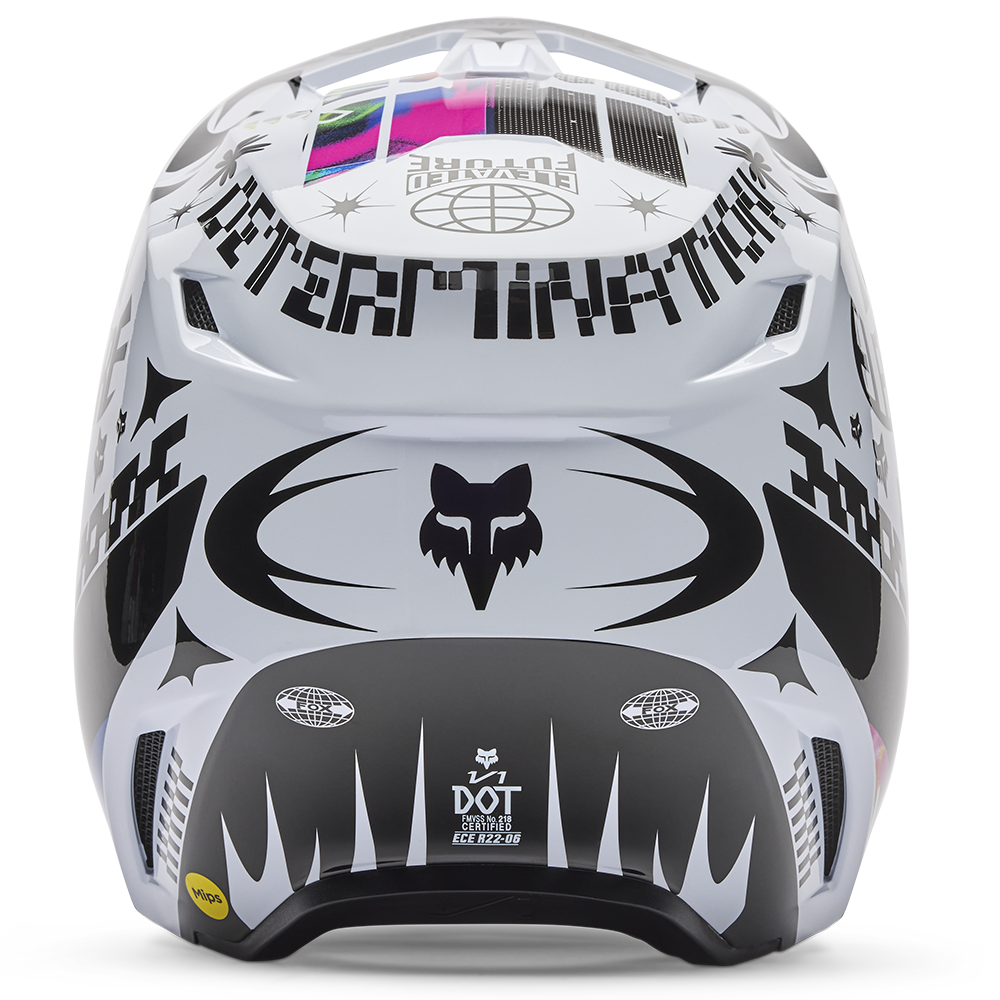 Fox V1 Cosmo Helmet - (White Black)