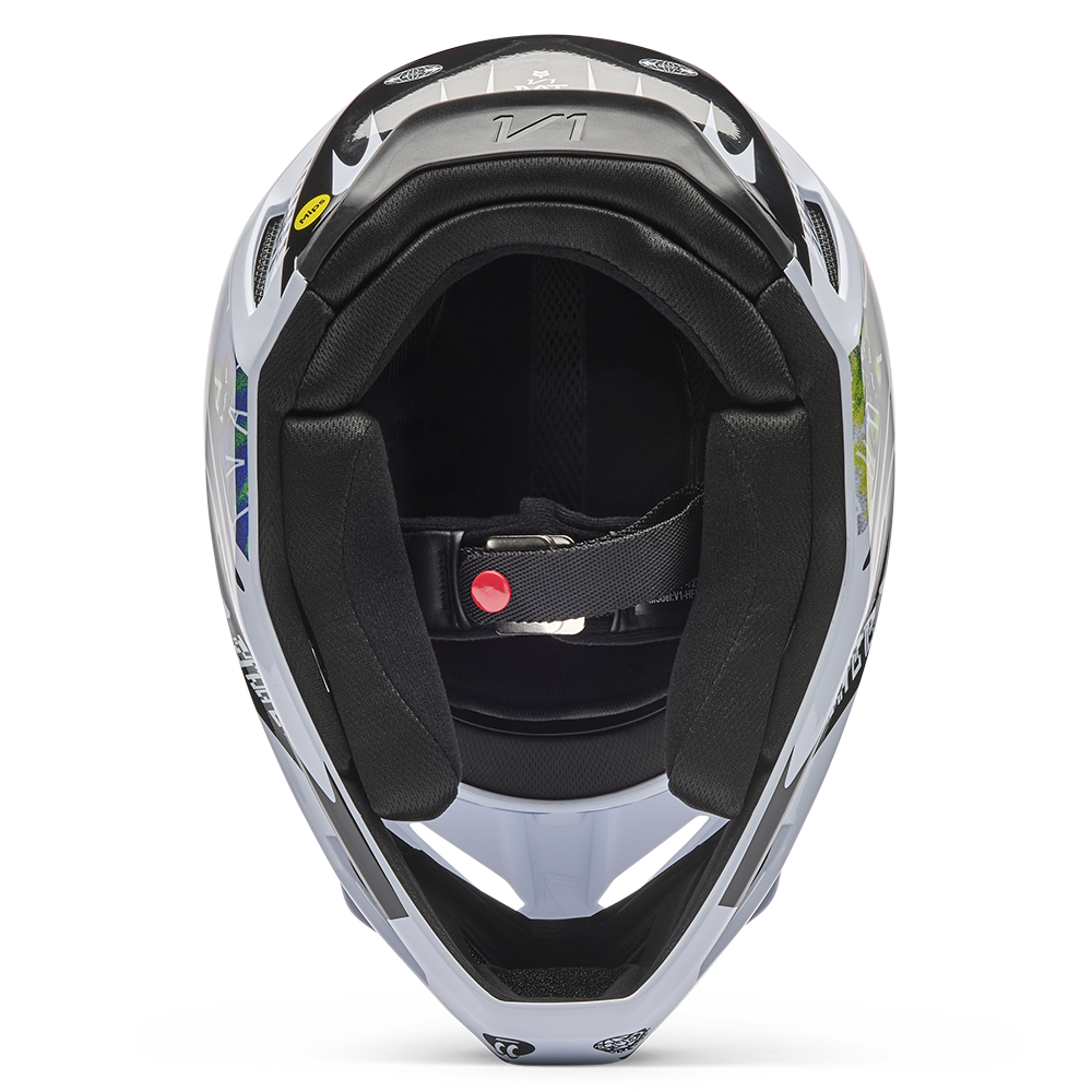Fox V1 Cosmo Helmet - (White Black)