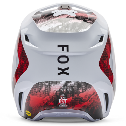 Fox V1 Kairos Helmet - (White Flo Red)