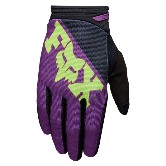 Fox Youth 180 Raid Gloves (Purple Lava)
