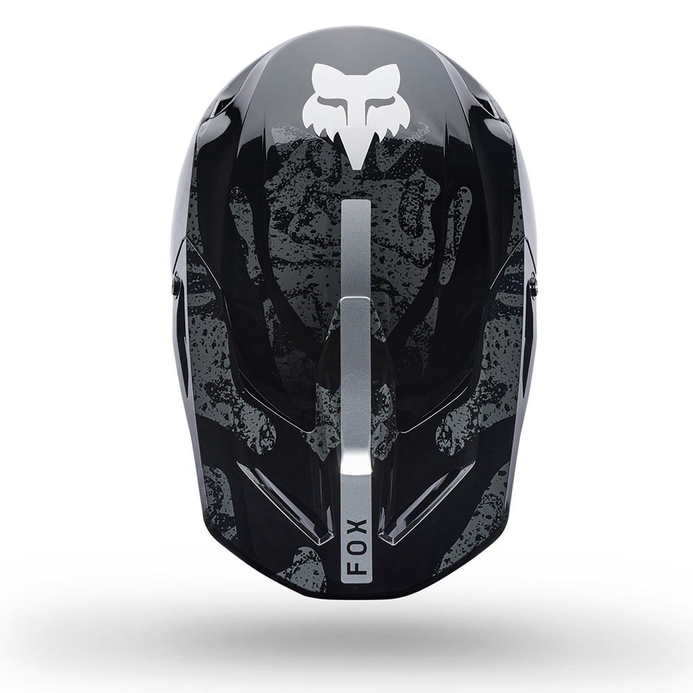 Fox V1 BNKR Helmet - (Black Camo)