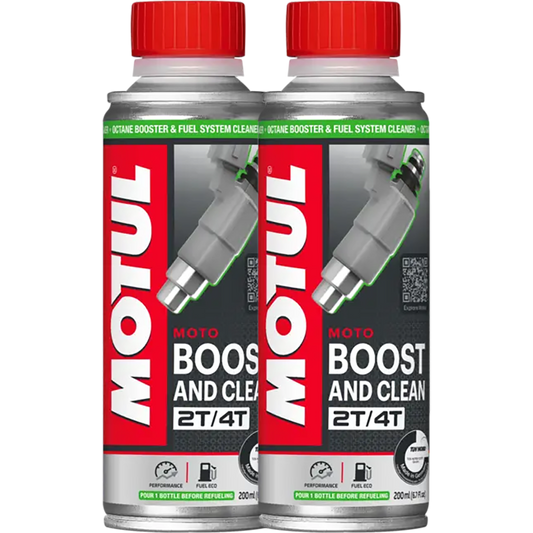 *Multi-Pack* 2 x Motul Boost and Clean Moto (200ml)