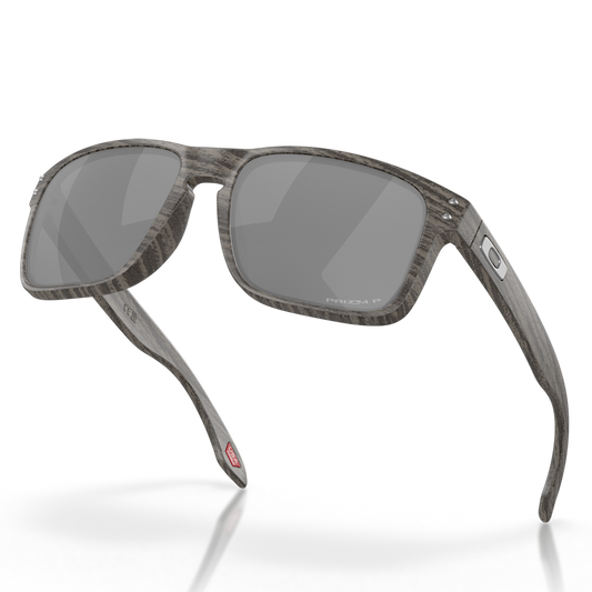 Oakley Holbrook Sunglasses - Prizm Black Polarized Lenses (Woodgrain Frame)