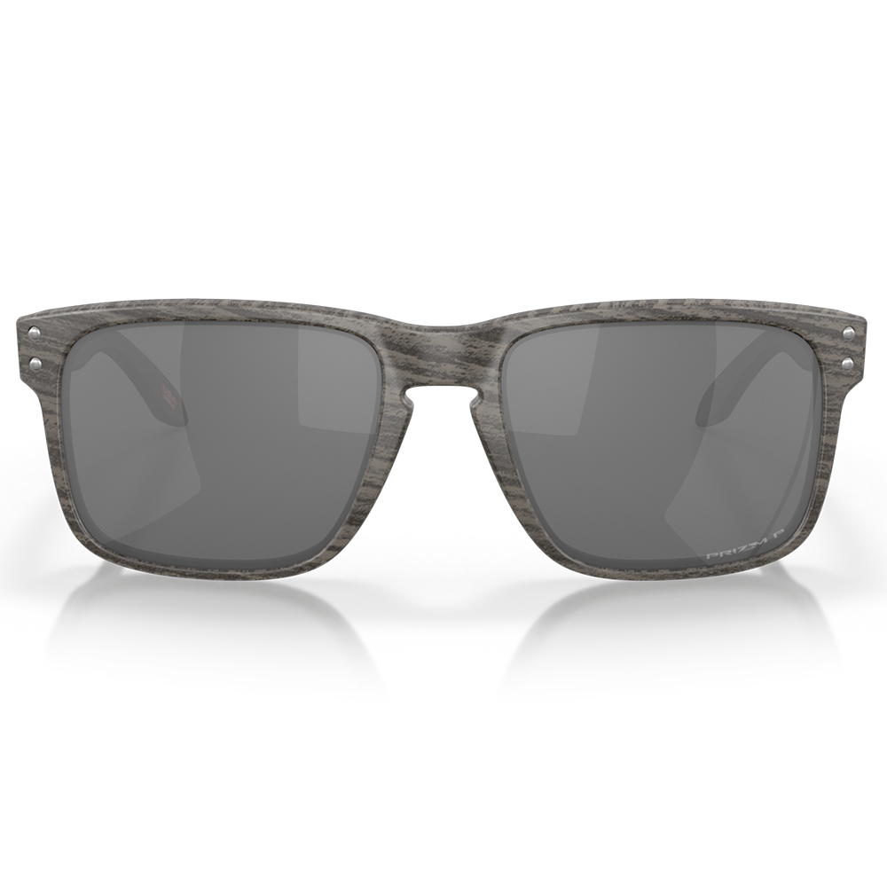Oakley Holbrook Sunglasses - Prizm Black Polarized Lenses (Woodgrain Frame)