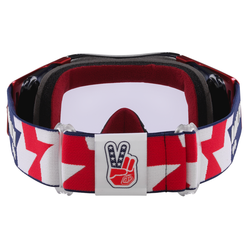 Oakley Airbrake Troy Lee Designs Goggles - Prizm MX Low Light Lens (Red White Blue Stars)