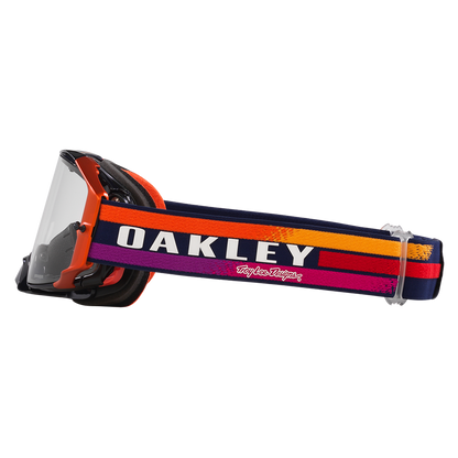 Oakley Airbrake Troy Lee Designs Goggles - Clear Lens (Navy Sunrise)